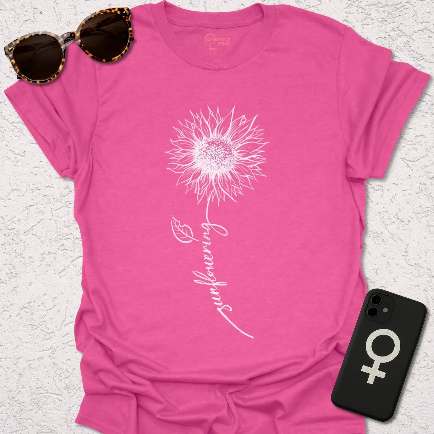 Sunflowering (white version) - Spirited Fem