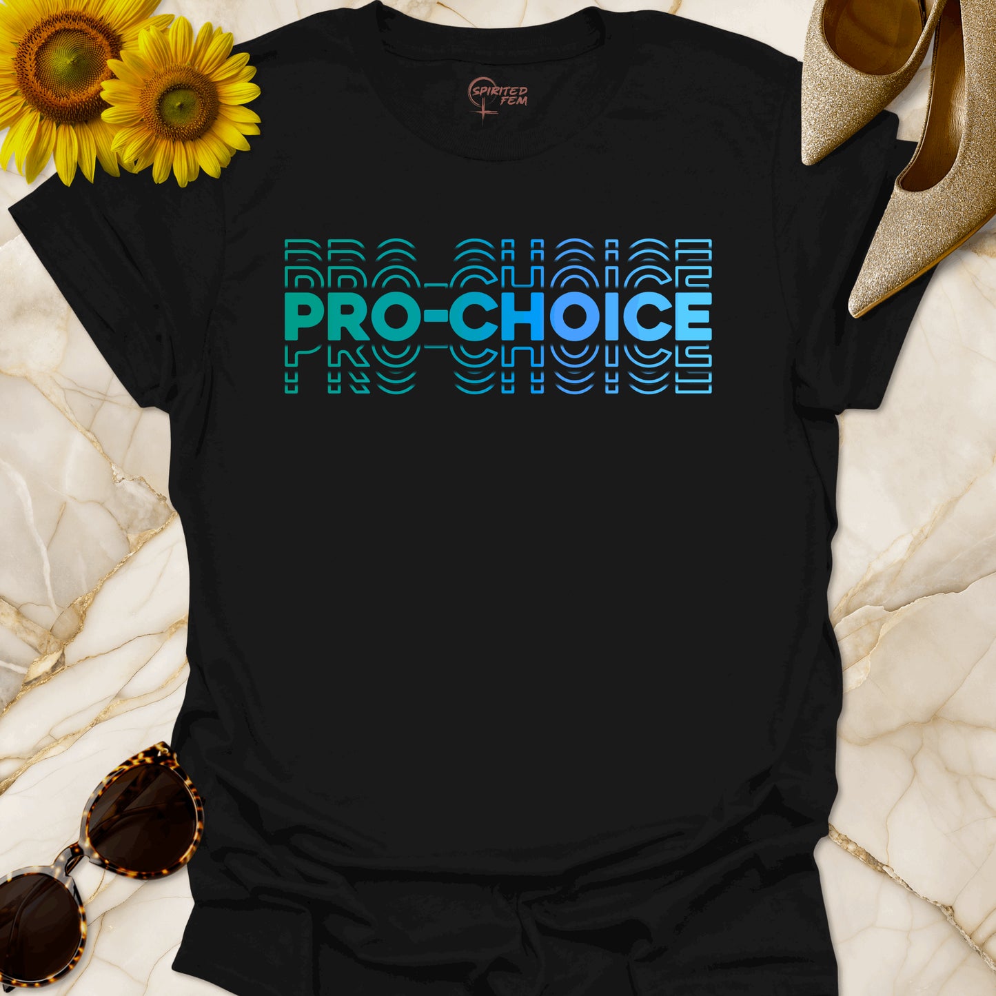 Pro-Choice Stacked Teal to Light Blue