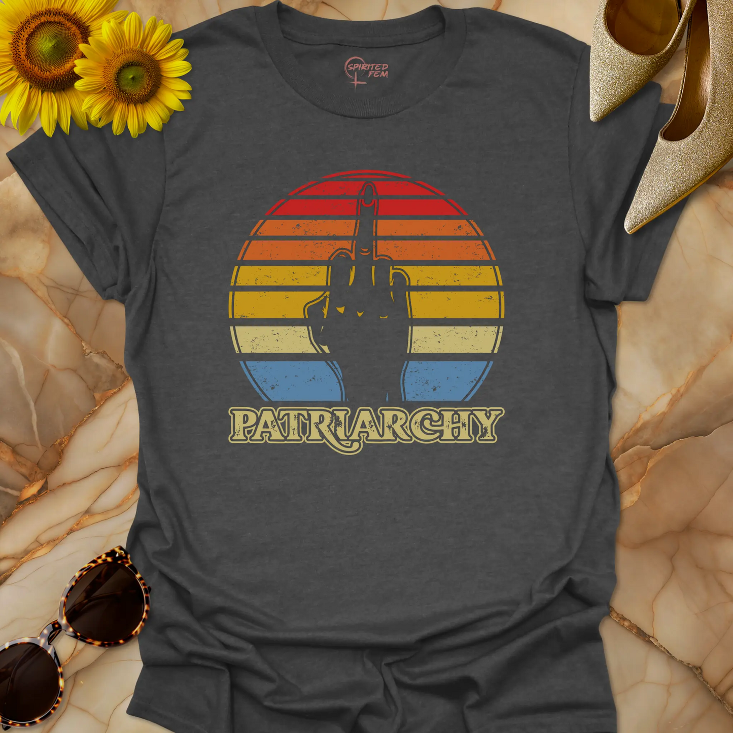 Fuck the Patriarchy - Vintage Retro Sunset