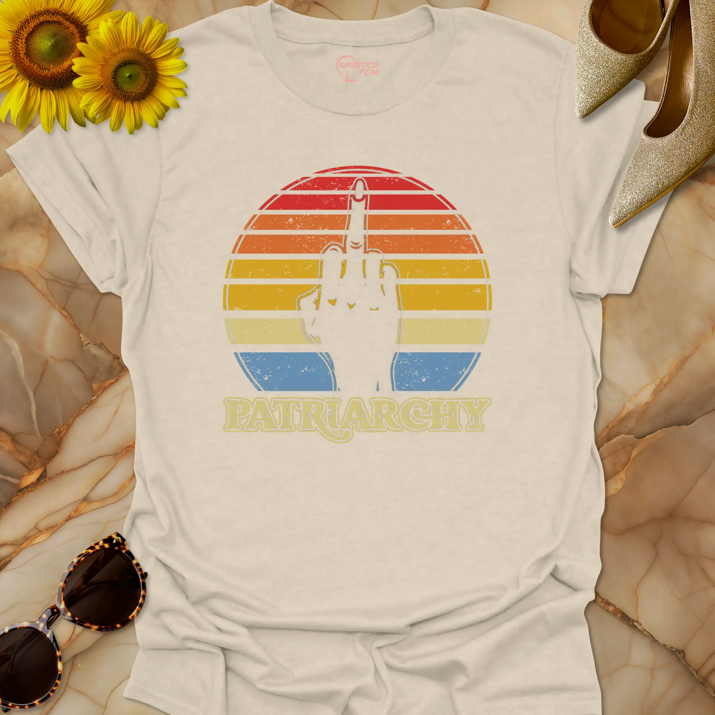 Fuck the Patriarchy - Vintage Retro Sunset