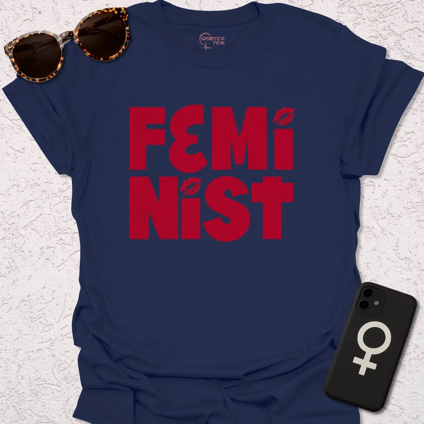 FemiNist with Lipstick Imprint - Spirited Fem