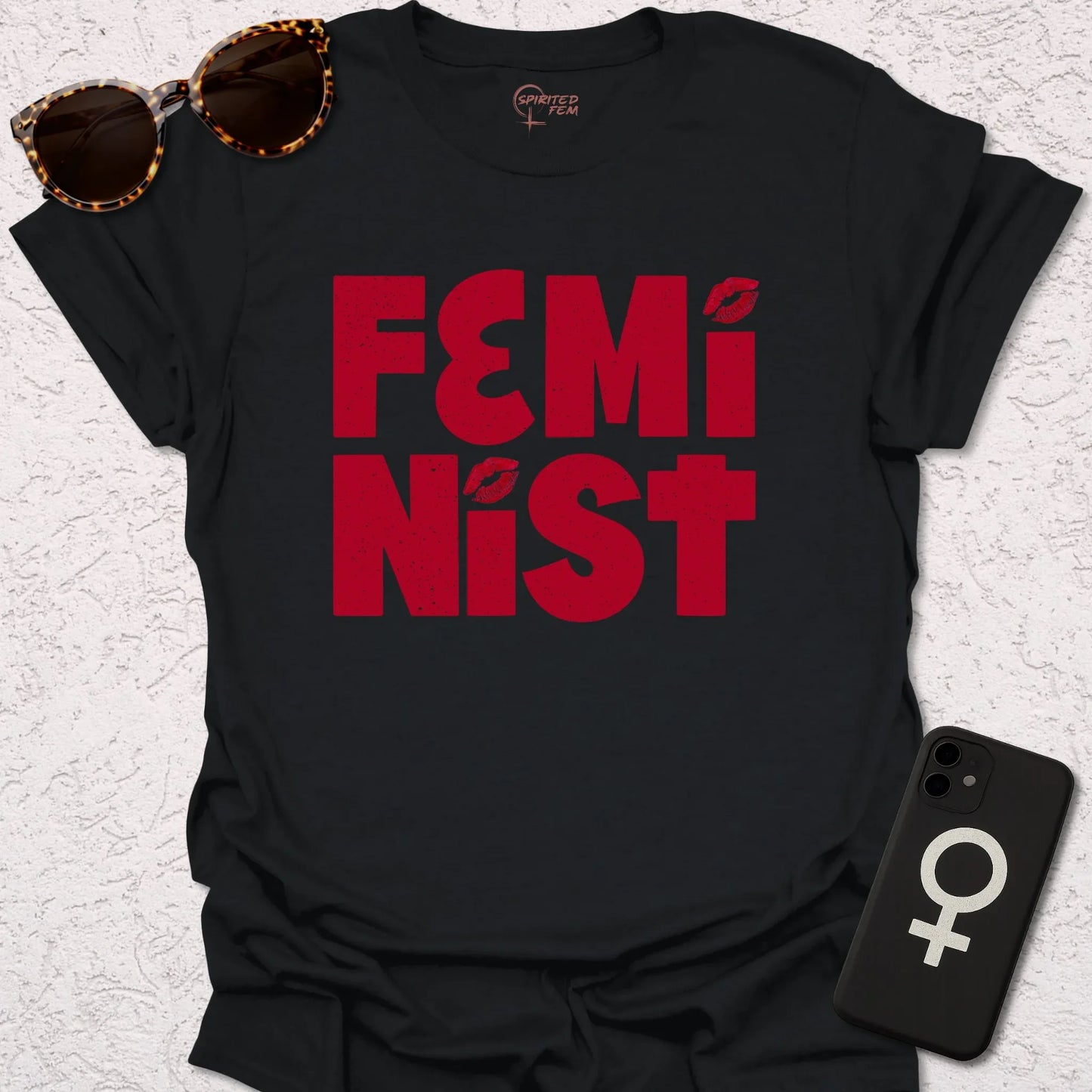FemiNist with Lipstick Imprint - Spirited Fem