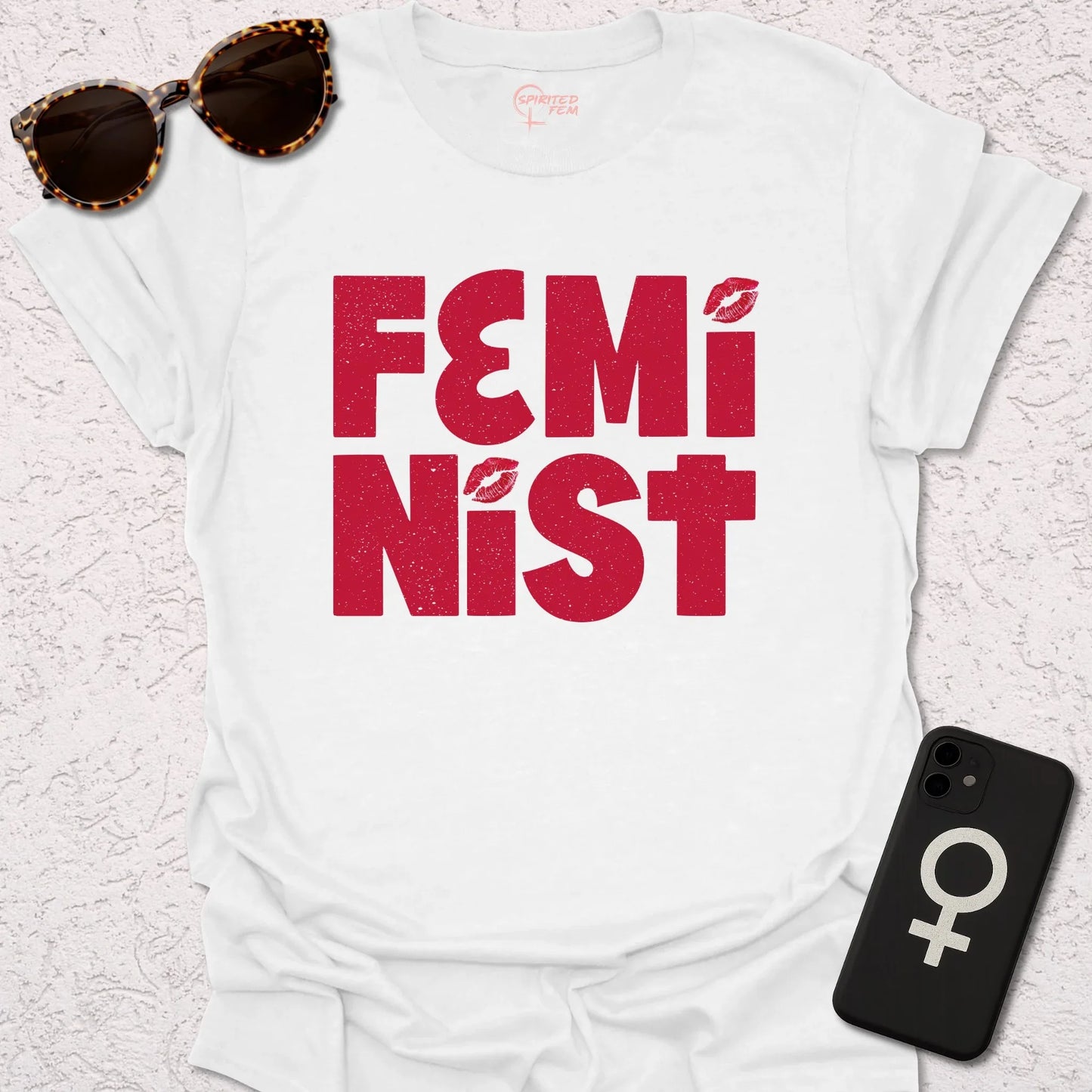 FemiNist with Lipstick Imprint - Spirited Fem