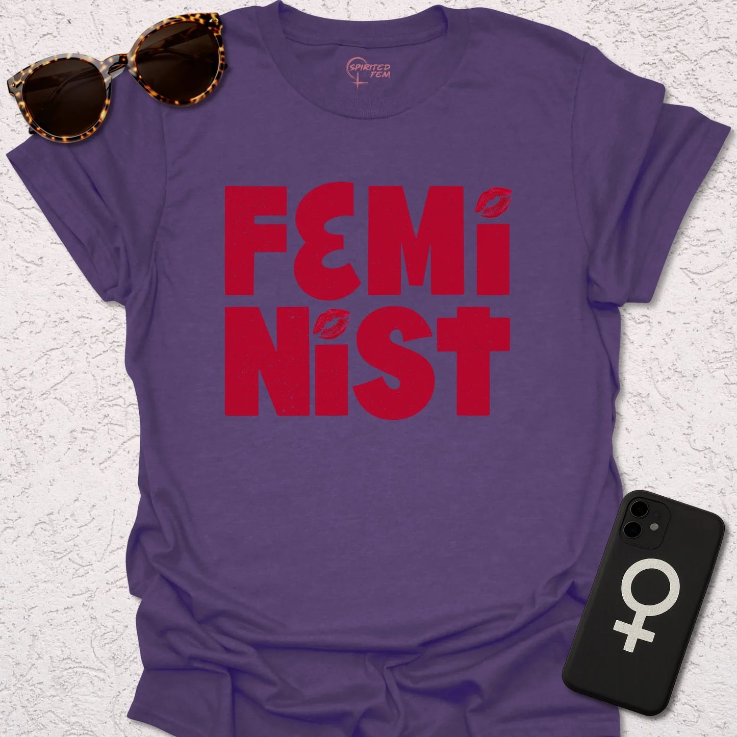 FemiNist with Lipstick Imprint - Spirited Fem