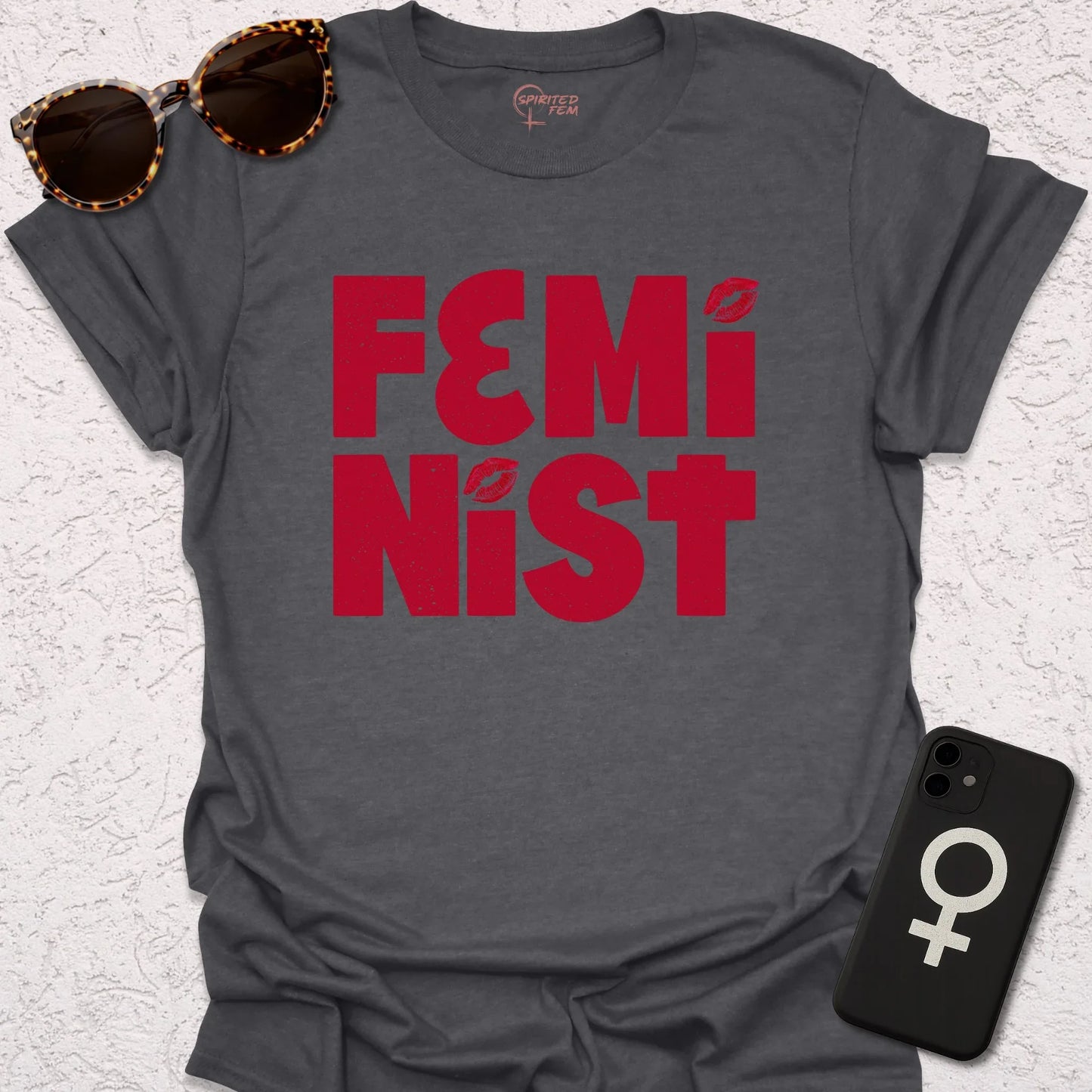 FemiNist with Lipstick Imprint - Spirited Fem