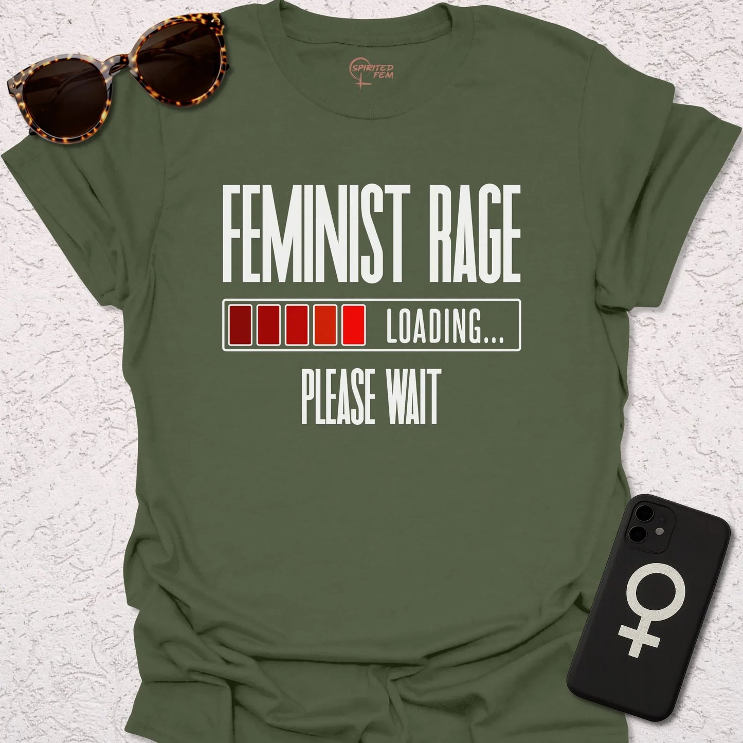 Feminist Rage Loading - Please Wait - Spirited Fem