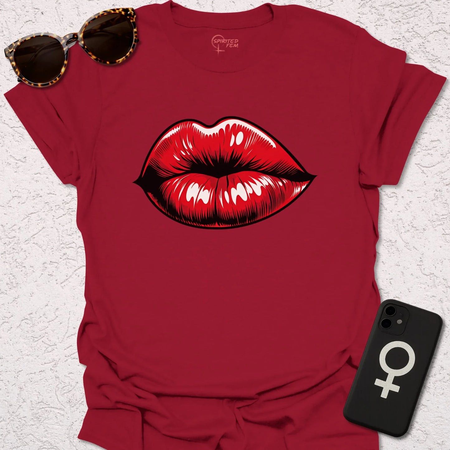 Red Pouty Lips - Spirited Fem