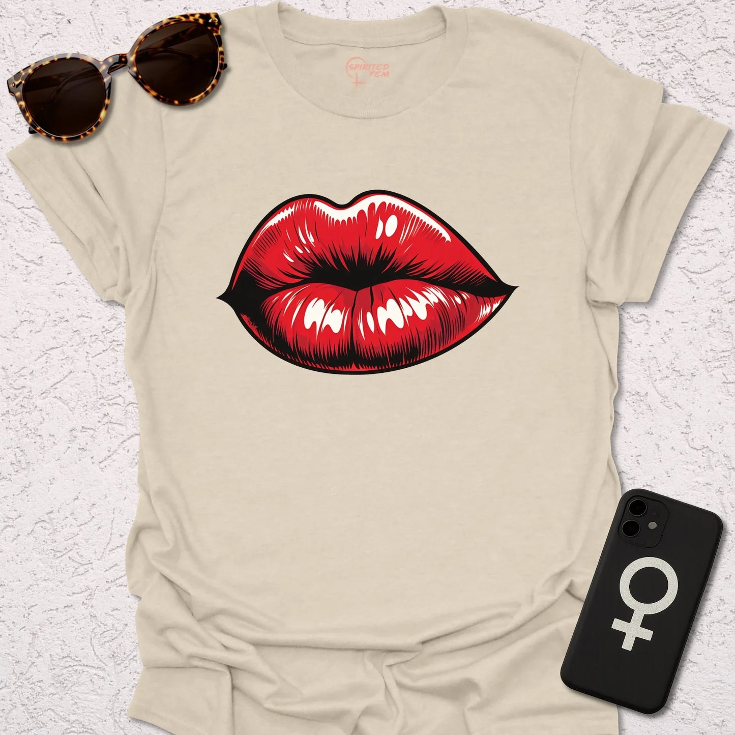 Red Pouty Lips - Spirited Fem