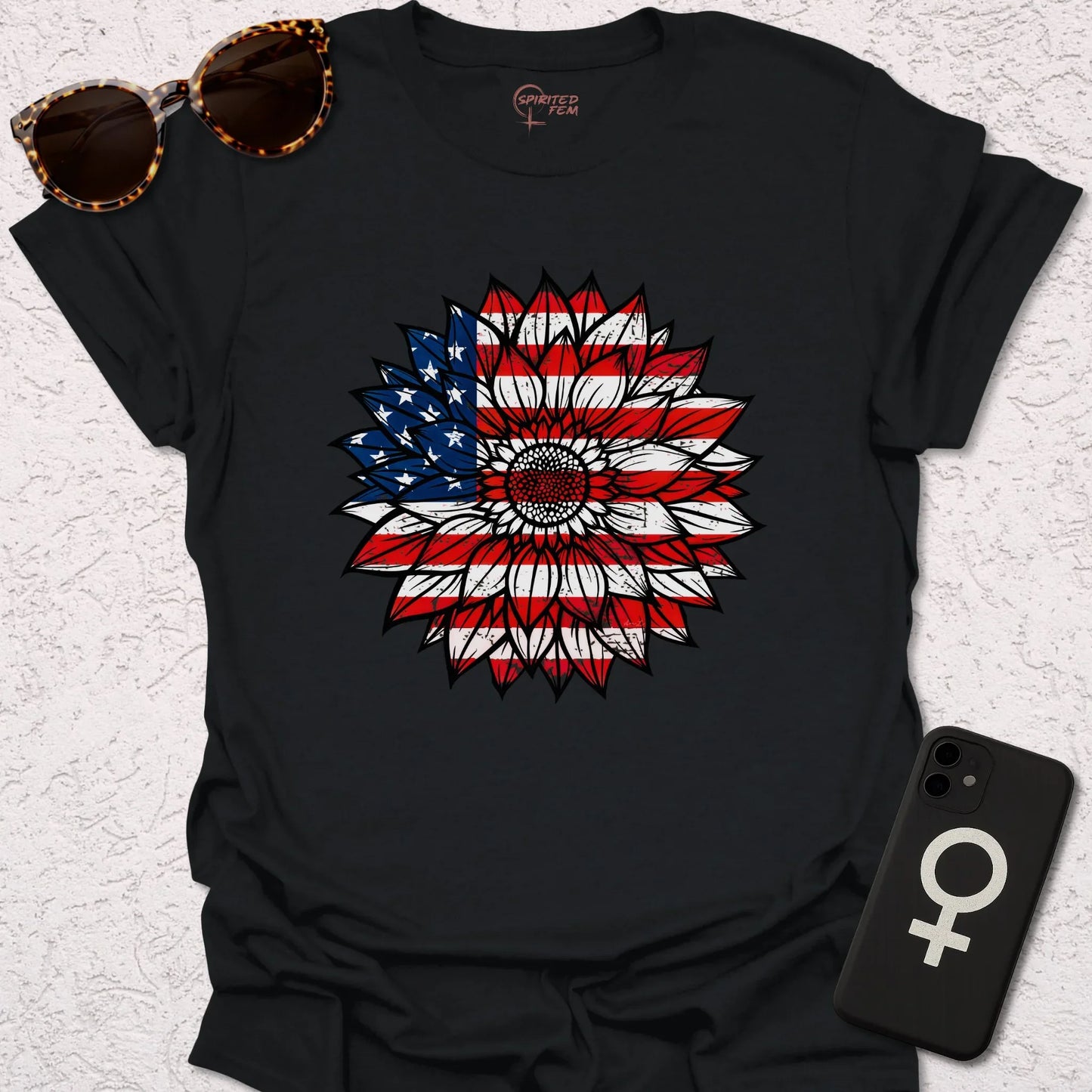 USA Flag Sunflower - Spirited Fem