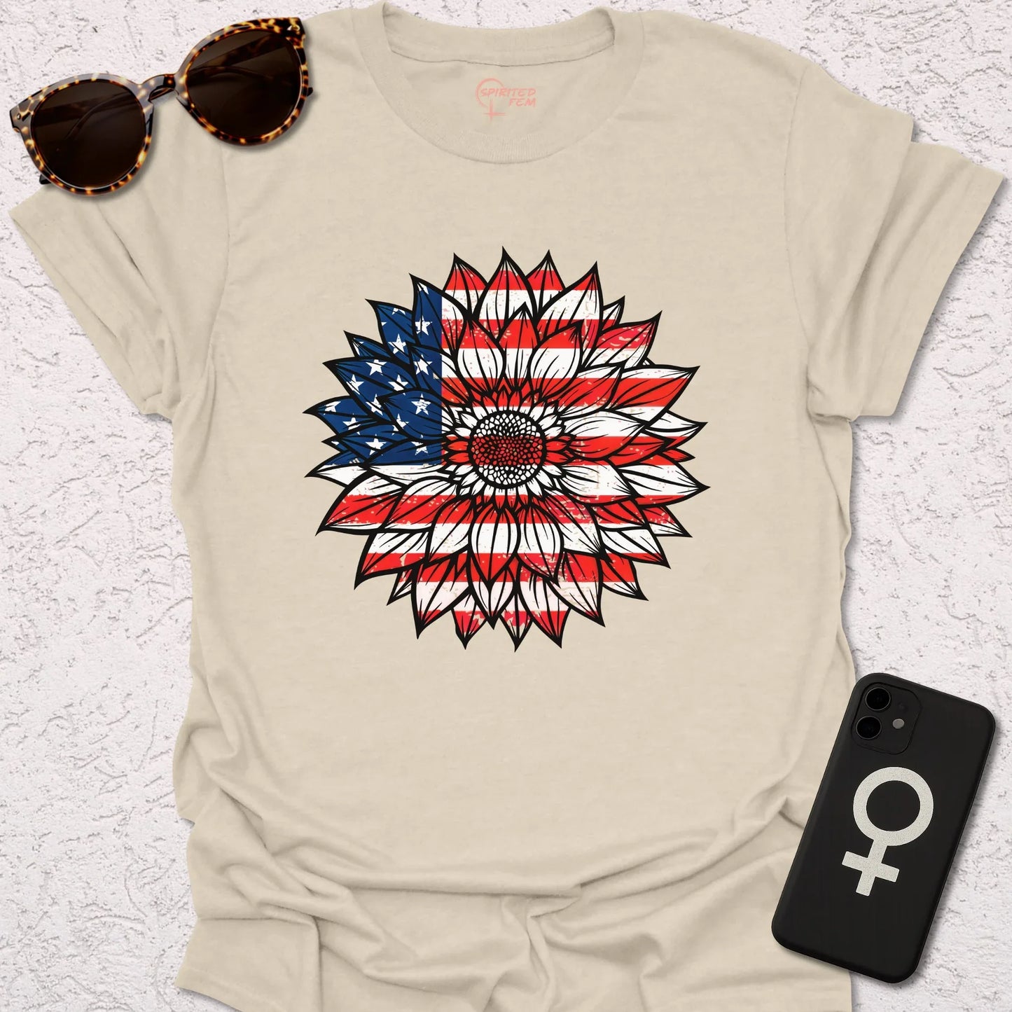 USA Flag Sunflower - Spirited Fem