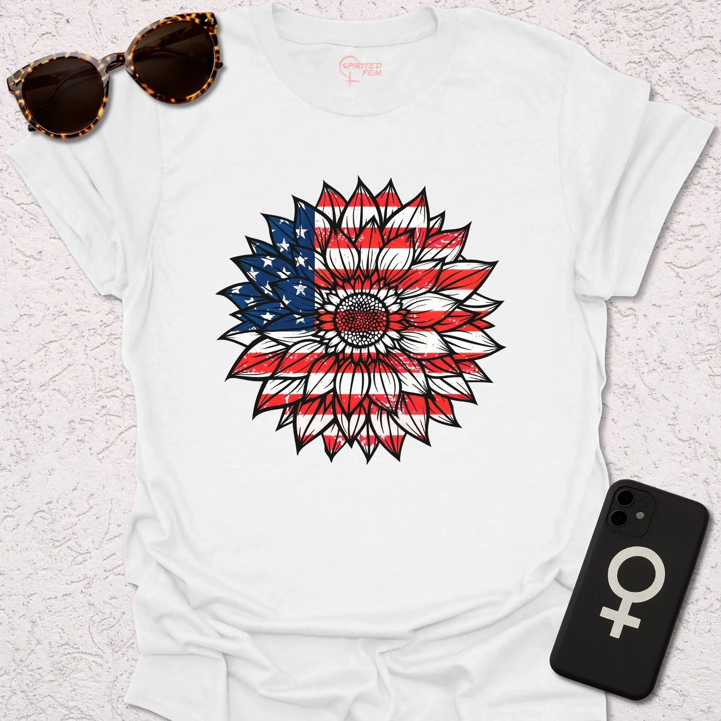 USA Flag Sunflower - Spirited Fem