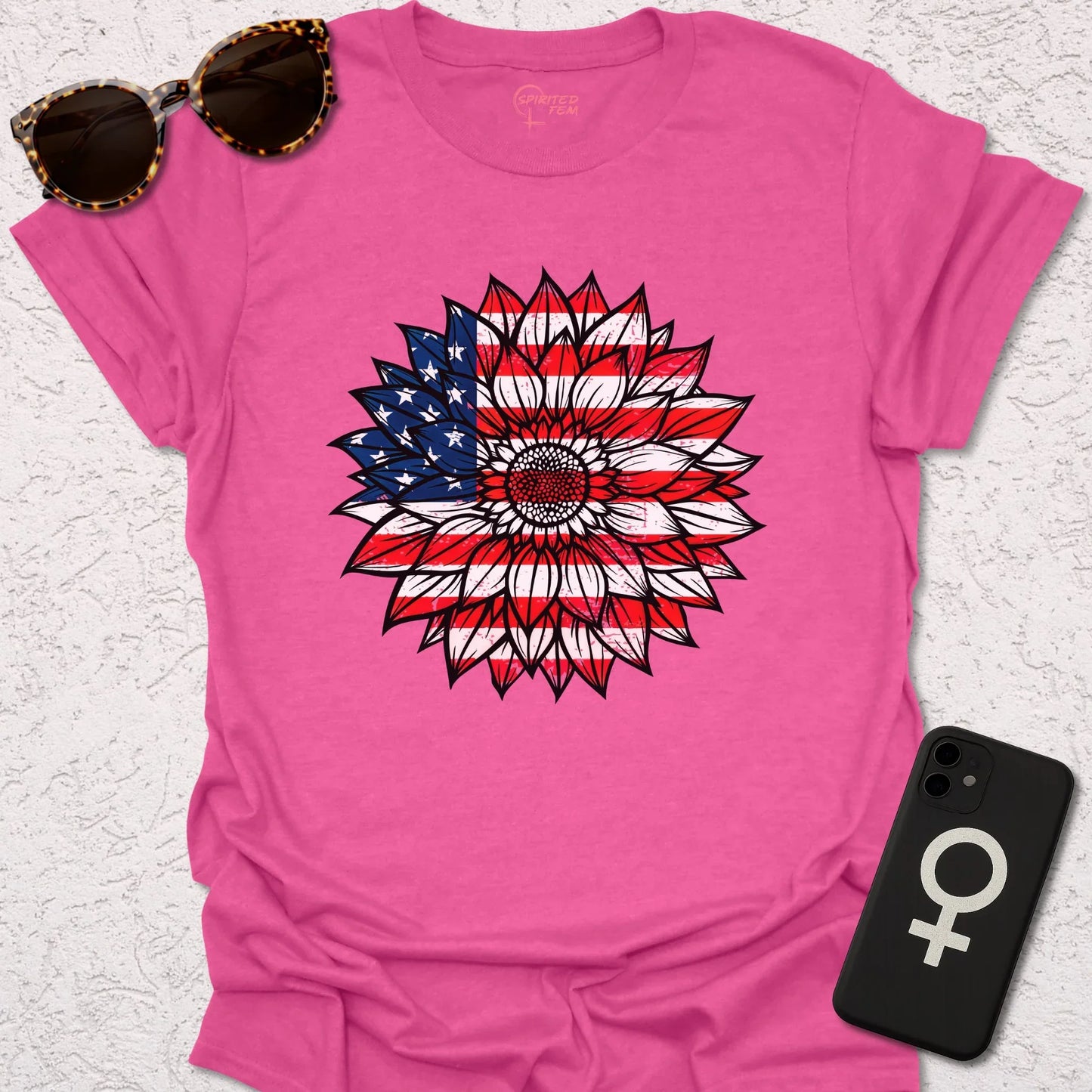 USA Flag Sunflower - Spirited Fem