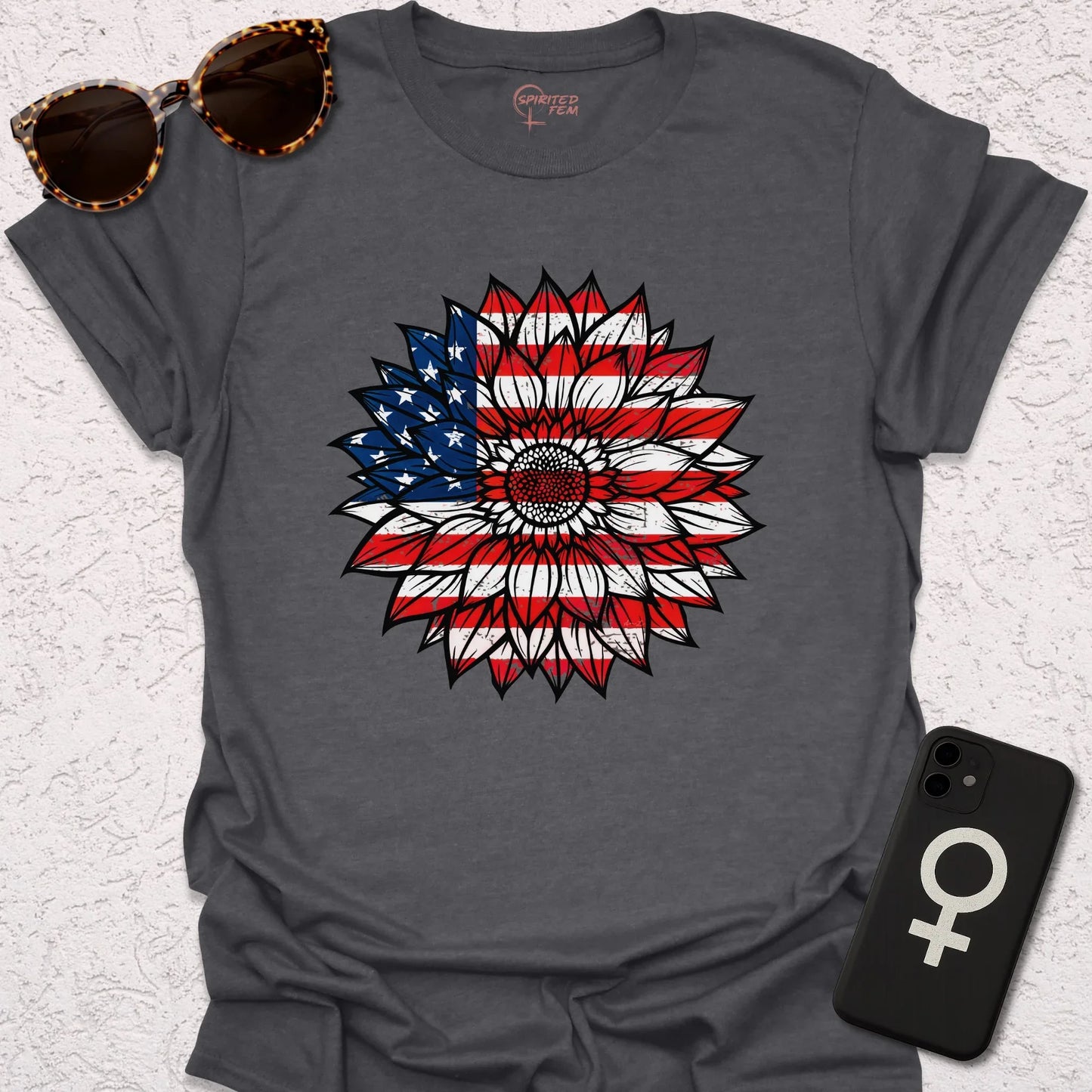 USA Flag Sunflower - Spirited Fem