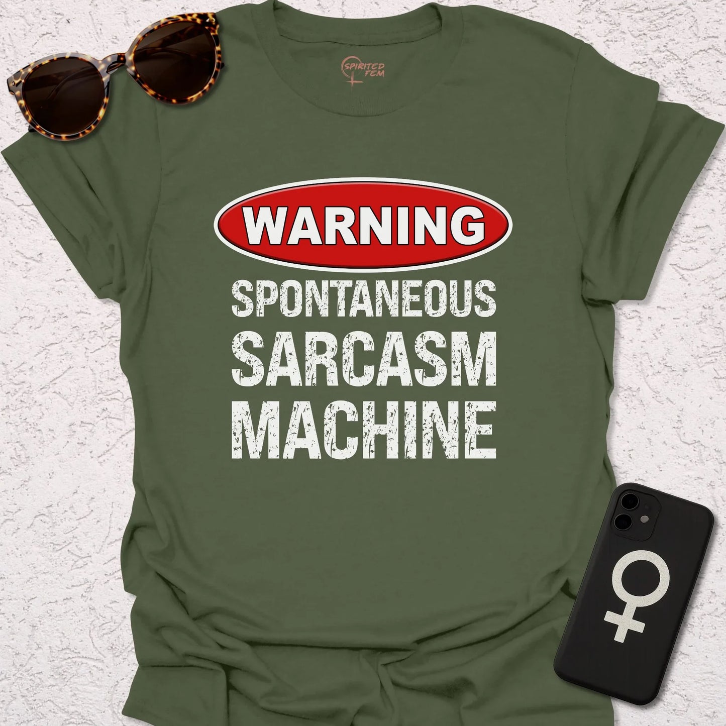 WARNING - Spontaneous Sarcasm Machine - Spirited Fem