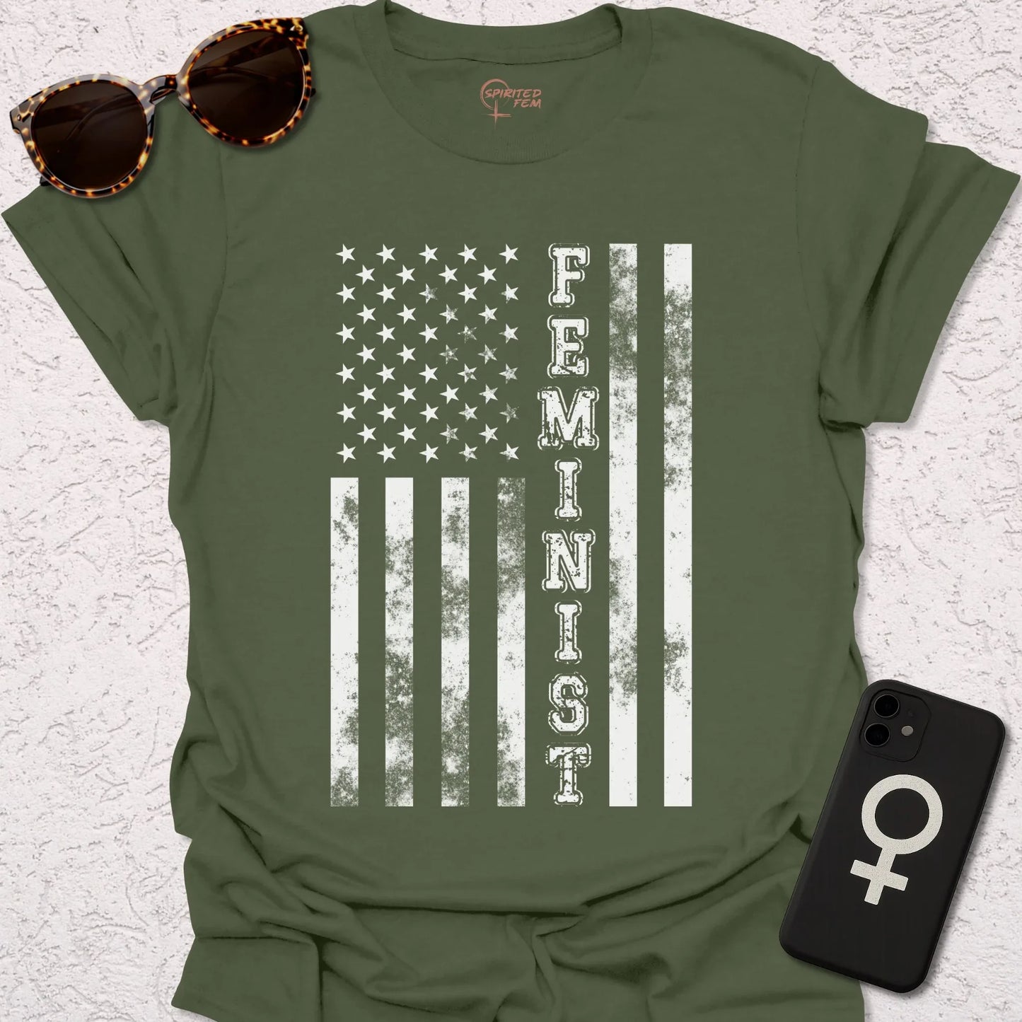 USA Flag Feminist - Spirited Fem