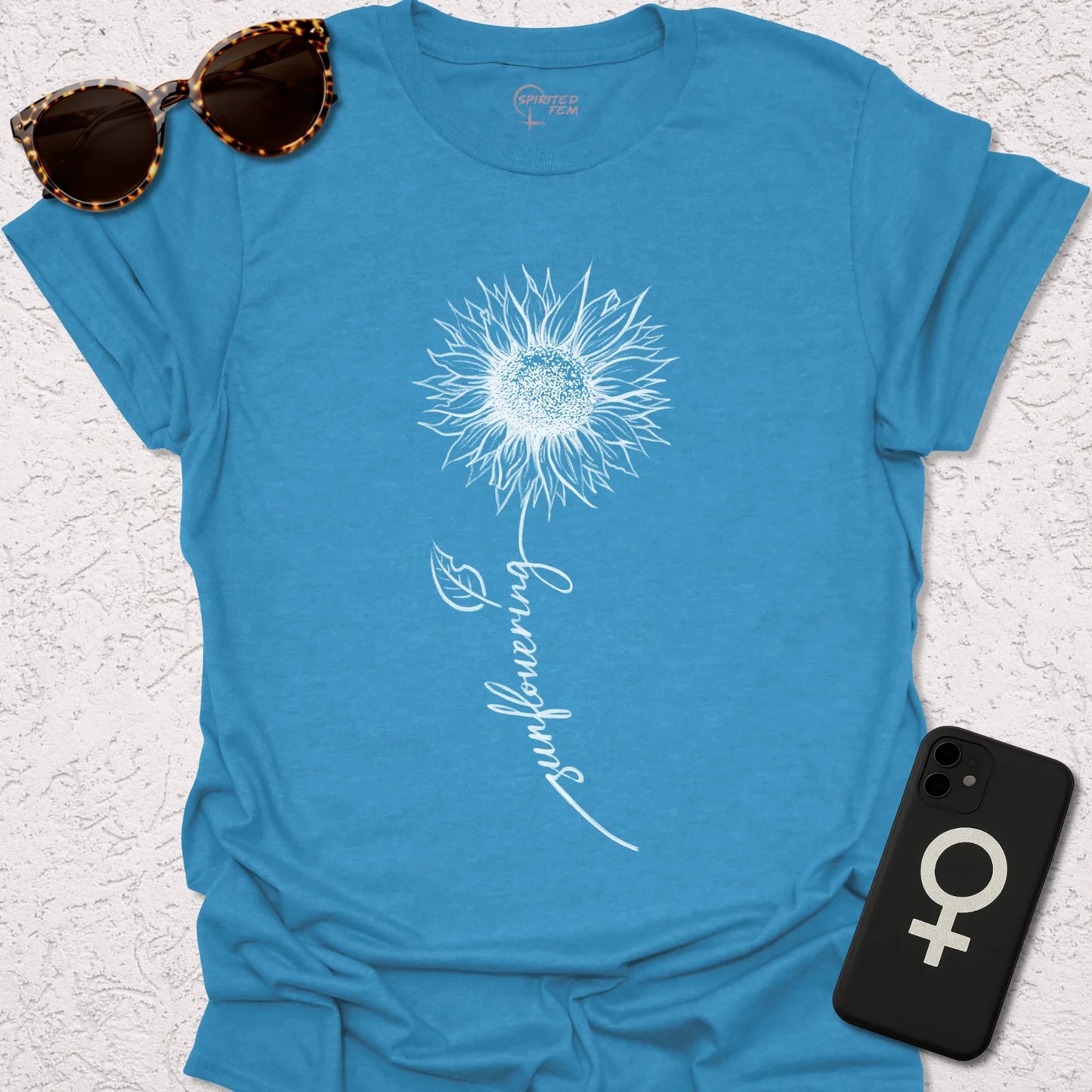 Sunflowering (white version) - Spirited Fem