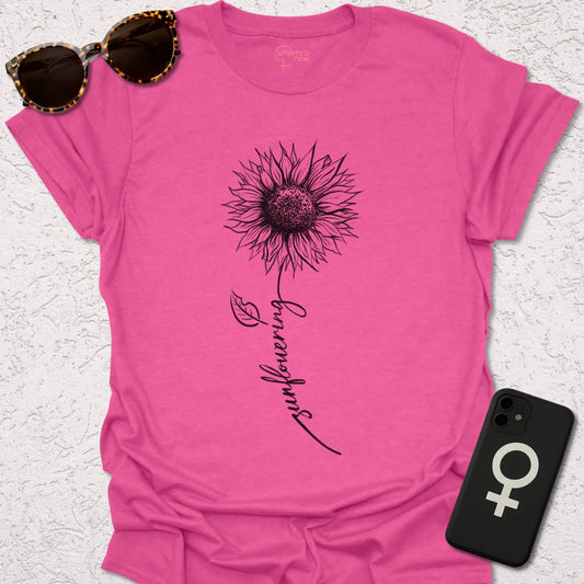 Sunflowering (black version) - Spirited Fem