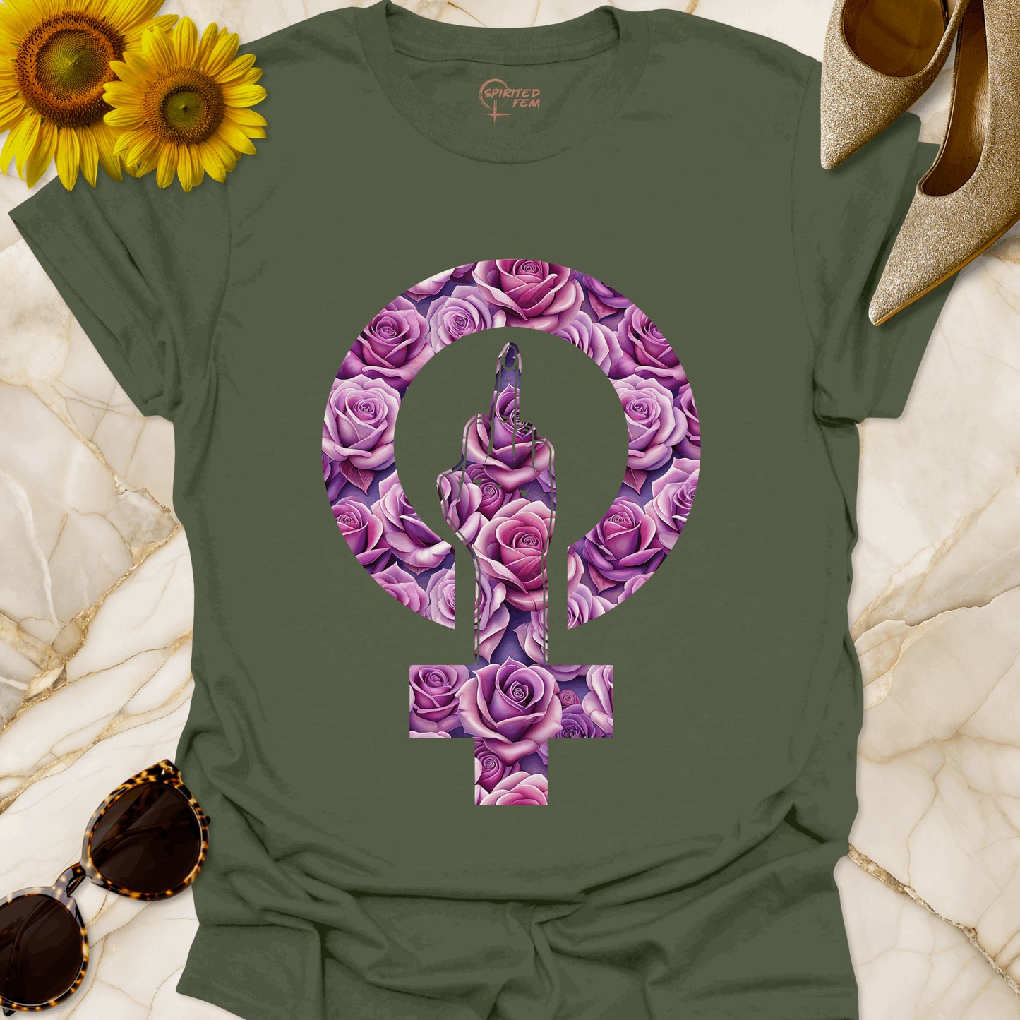 Floral 'Fuck You!' [Middle Finger]