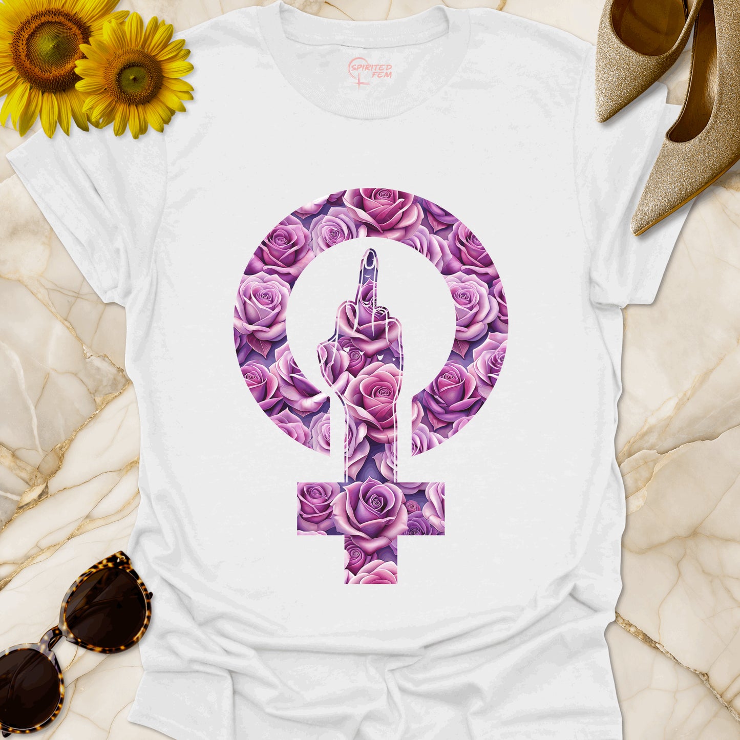 Floral 'Fuck You!' [Middle Finger]