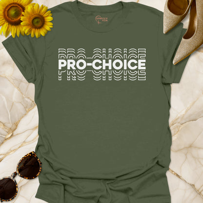 Pro-Choice Stacked - White