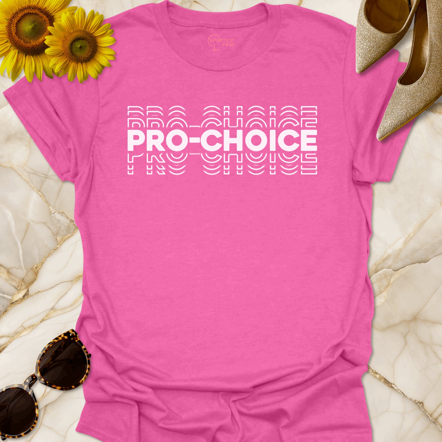 Pro-Choice Stacked - White