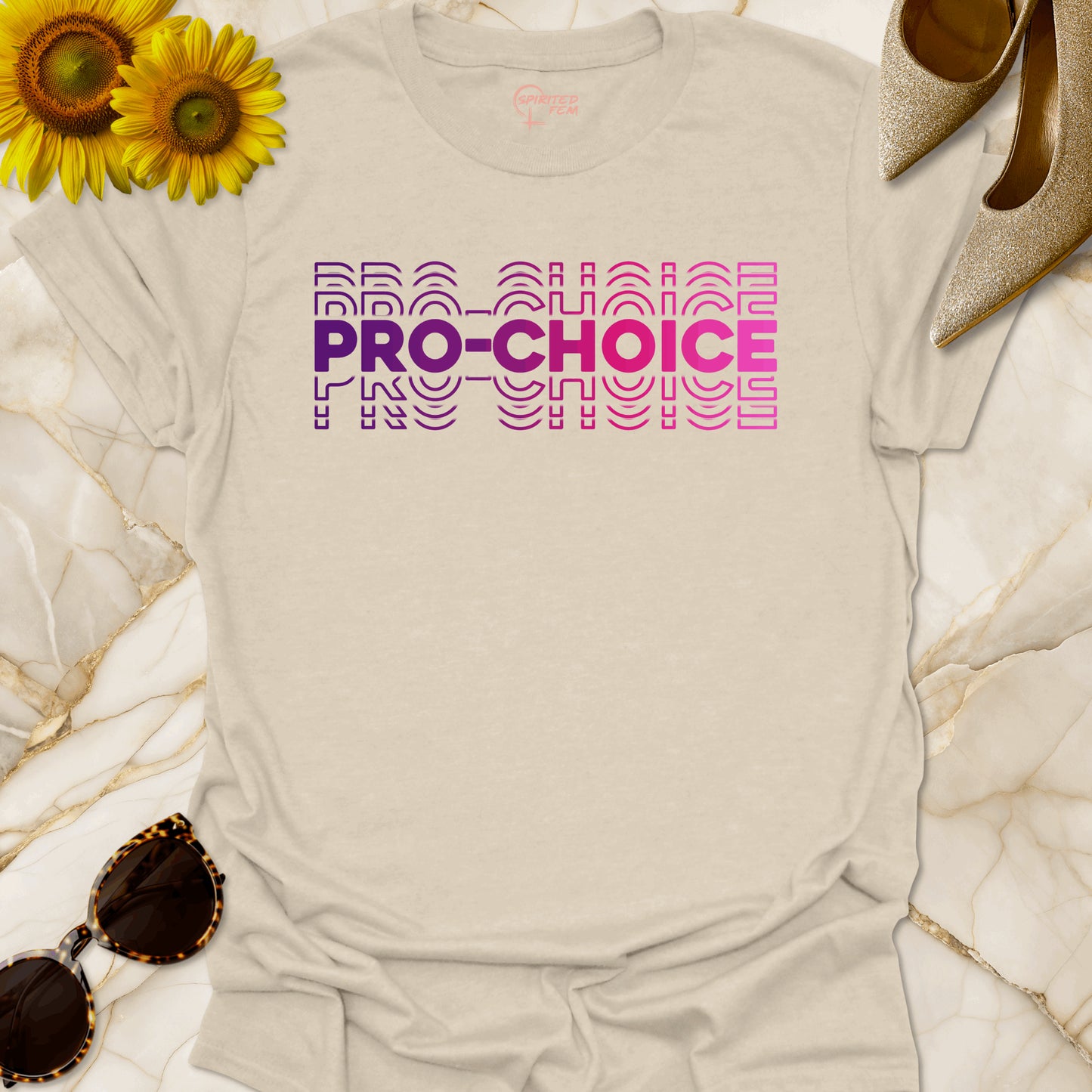 Pro-Choice Stacked Purple to Pink