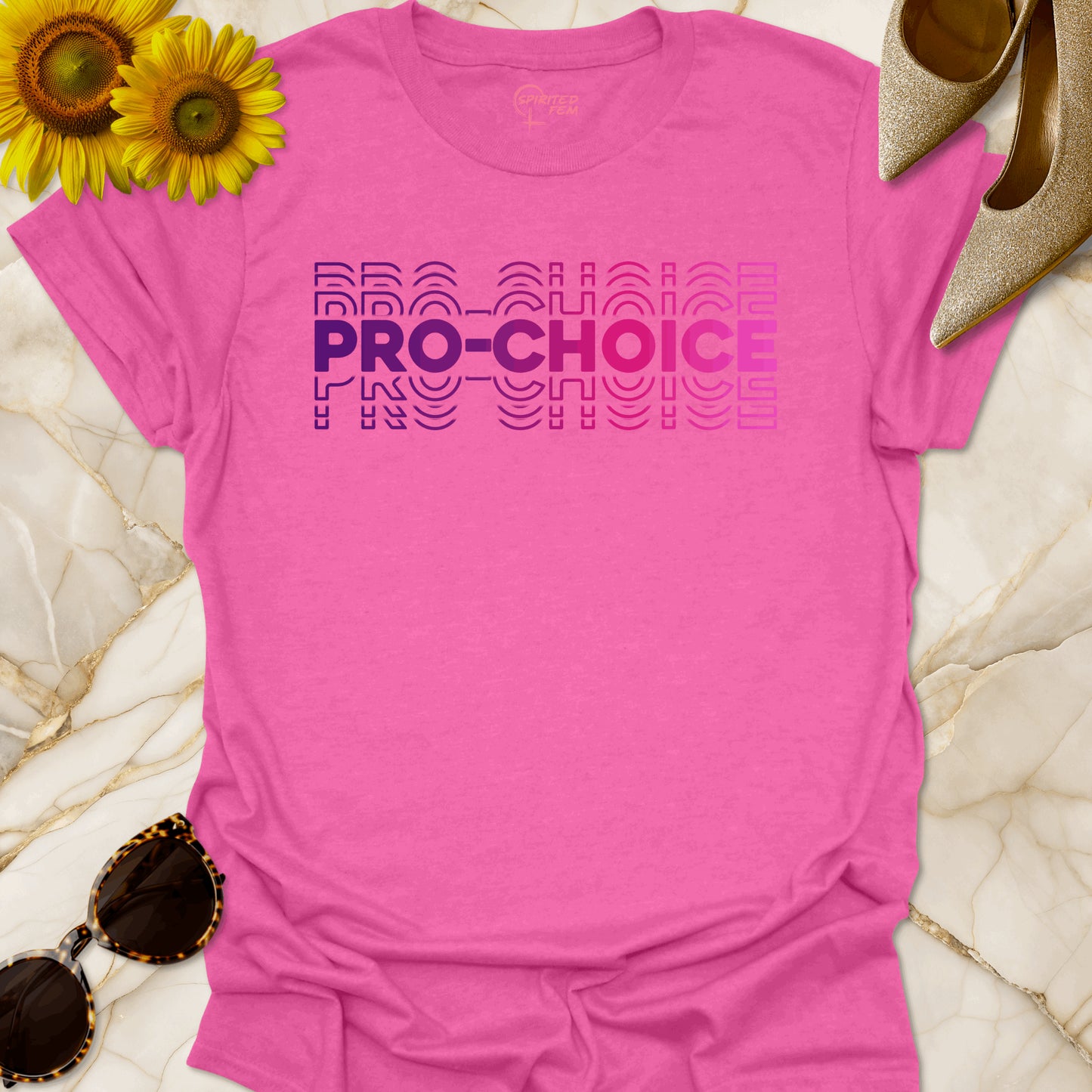 Pro-Choice Stacked Purple to Pink