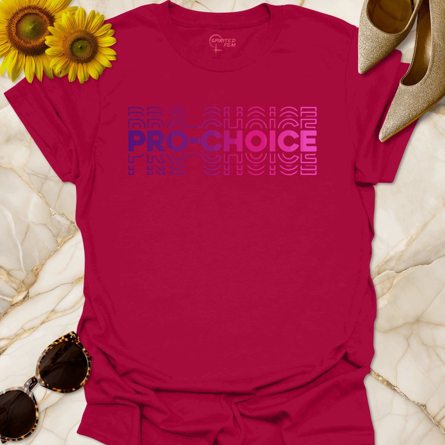 Pro-Choice Stacked Purple to Pink