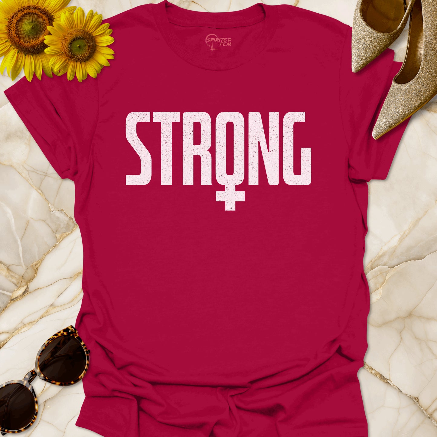 Strong with Woman Symbol