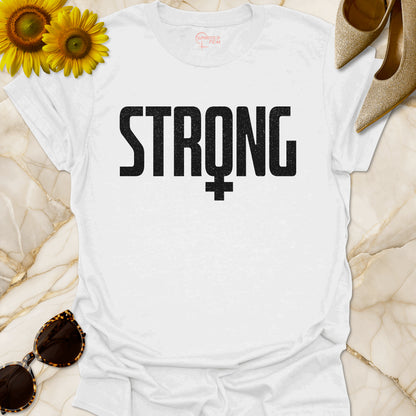 Strong with Woman Symbol