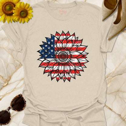 USA Flag Sunflower