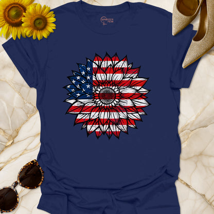 USA Flag Sunflower