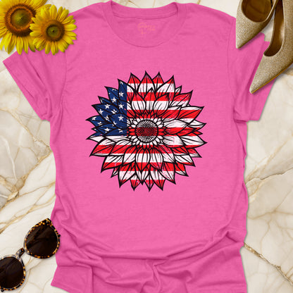 USA Flag Sunflower