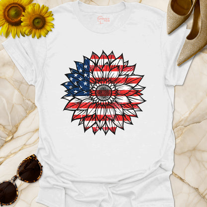 USA Flag Sunflower